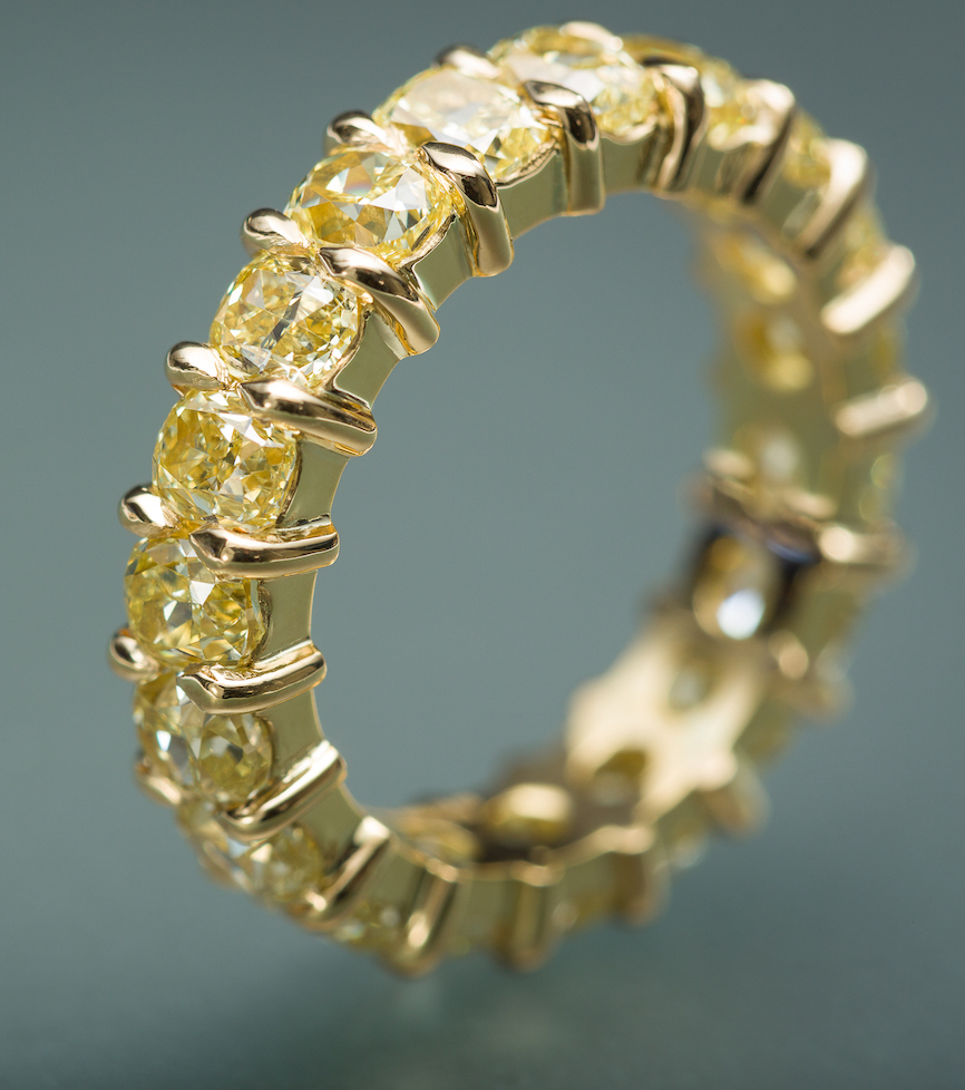 Fancy Yellow Diamond Eternity Ring