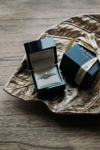 engagement ring in box